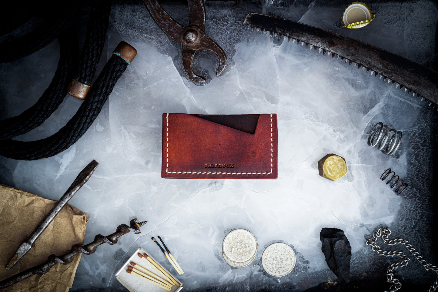 Cardholder in Amber Brown - Made To Order - Lead Time Applies