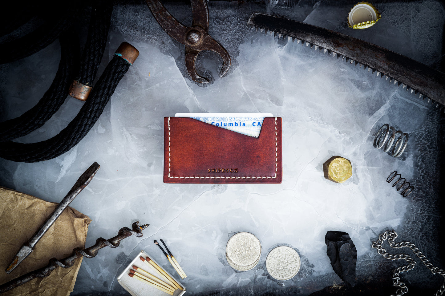 Cardholder in Amber Brown - Made To Order - Lead Time Applies