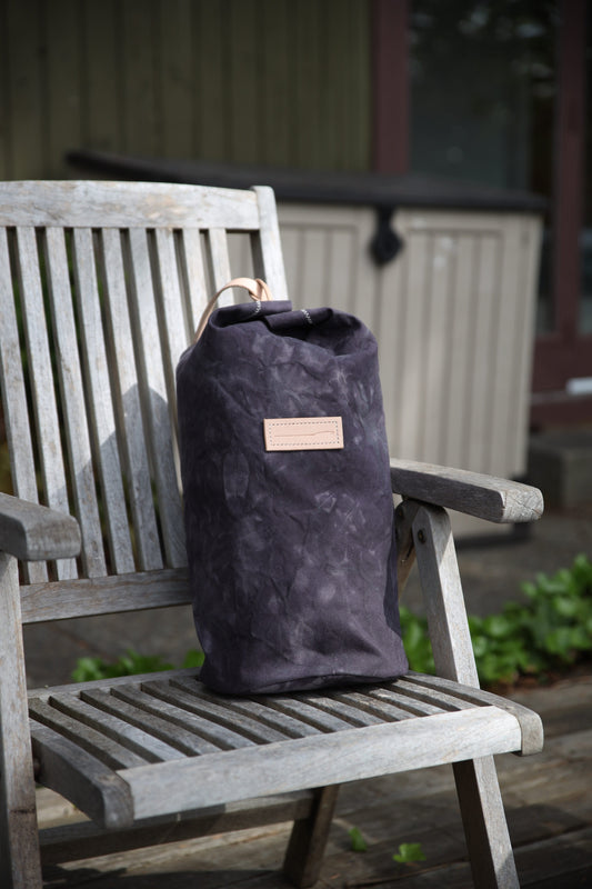The Runabout in Charred Iris Waxed Canvas - Waitlist