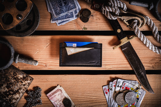 Obsidian Black Cardholder, Front, Full