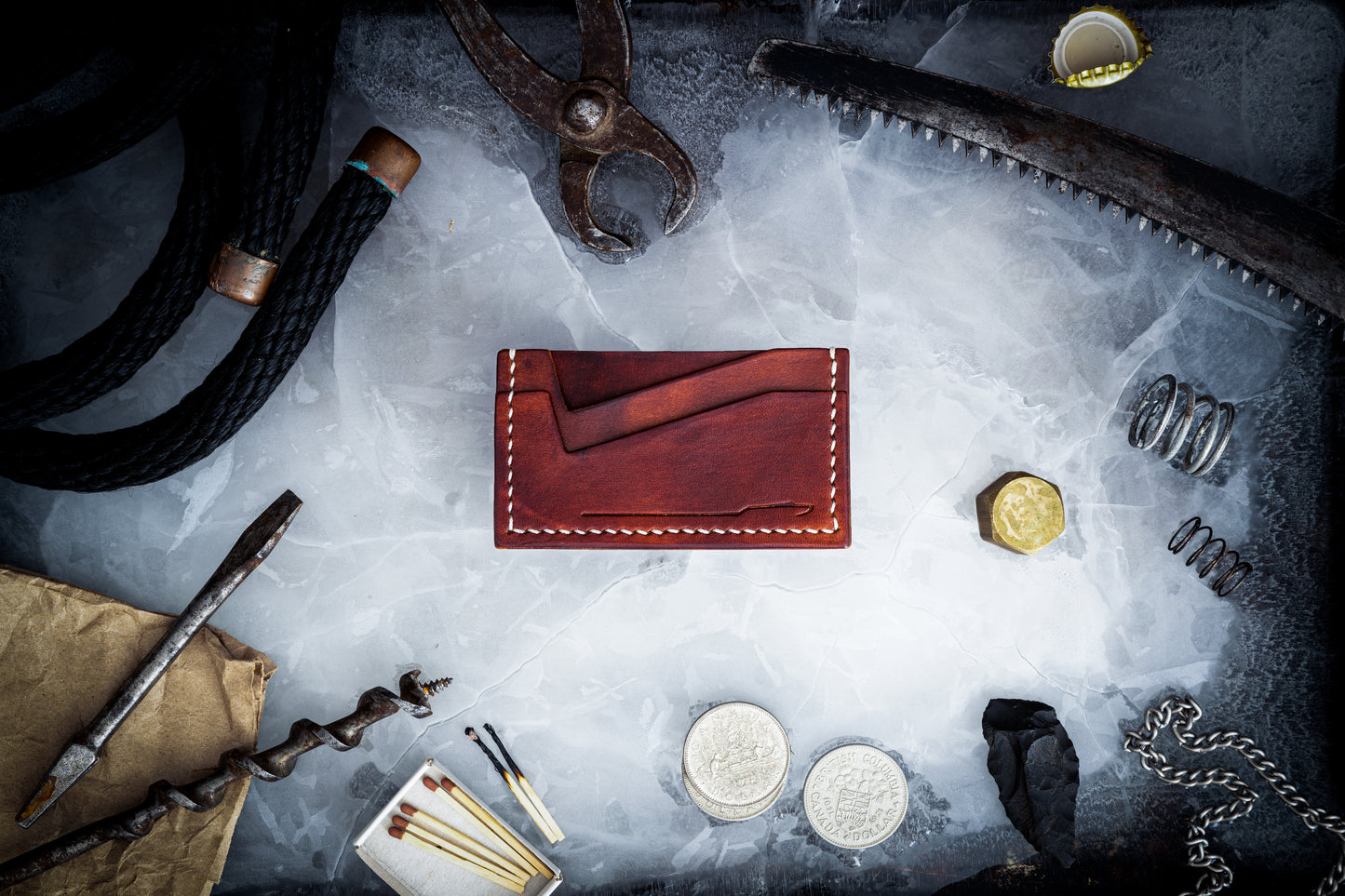 Cardholder in Amber Brown