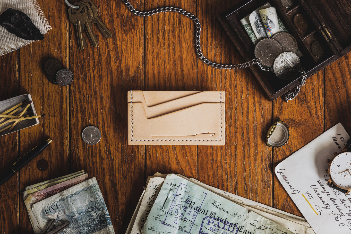 Natural Cardholder, Front, Empty